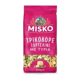 MISKO ΤΟΡΤΕΛΙΝΙ ΤΡΙΚΟΛΟΡΕ ΜΕ ΤΥΡΙΑ 250GR