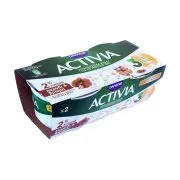 DANONE Activia Επιδόρπιο Γιαουρτιού 2% με Καρύδι & Βρώμη 2x200g