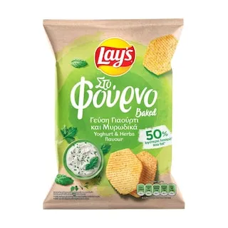LAY'S Στο Φούρνο Πατατάκια με γεύση Γιαούρτι & Μυρωδικά 105g
