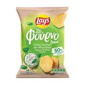 LAY'S Στο Φούρνο Πατατάκια με γεύση Γιαούρτι & Μυρωδικά 105g