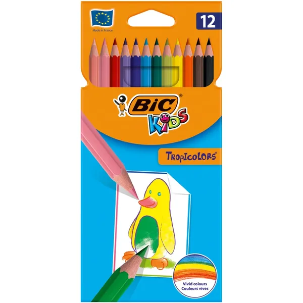 μολύβια ζωγραφικής kids tropicolors πολύχρωμα 12 τεμάχια