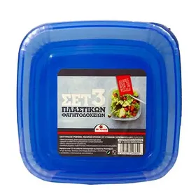 MrGrand Φαγητοδοχείο Σετ 3τεμ. 0,95lt./1,5lt./2,5lt.