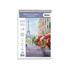 Μπλοκ ακουαρέλλας σπιράλ κάθετο Art 220gsm A4 14 φύλλα No3