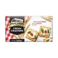 crackers μεσογειακά με τομάτα & βασιλικό ή με φέτα & ρίγανη ή παρμεζάνα 105γρ.