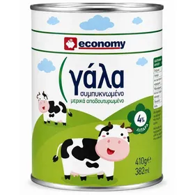 ECONOMY Γάλα Συμπυκνωμένο Light 4% Λιπαρά 410gr