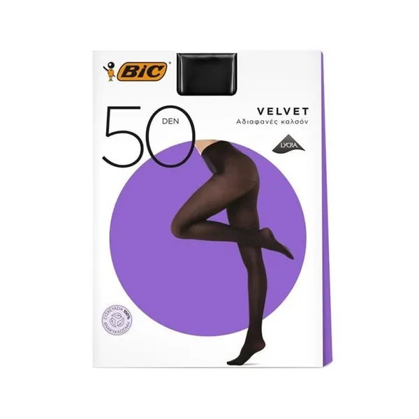 Bic Velvet Καλσόν Μαύρο Small SOD