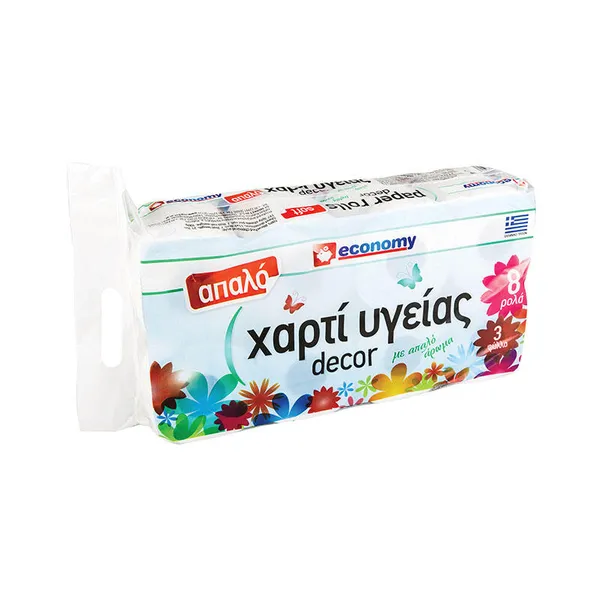 ρολό υγείας 3φυλλο decor άρωμα θεσμ.
