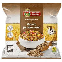 Μπάρμπα Στάθης Φακές Πλιγούρι Με Λαχανικά