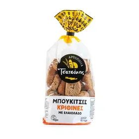 Τσατσάκης Παξιμαδάκια Κρίθινα Με Ελαιόλαδο 400γρ.