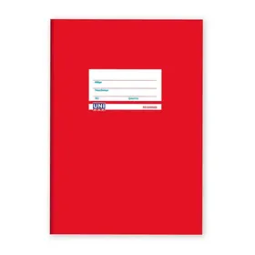 Uni Pap Τετράδιο Ραφτό Ριγέ Κόκκινο 17x25cm. 50 Φύλλων 1 τεμ.