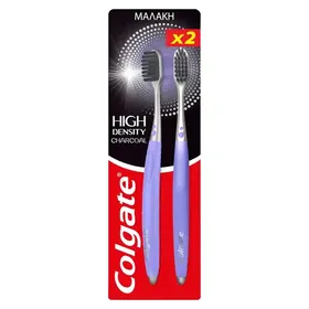 Colgate High Density Charcoal Οδοντόβουρτσα Διπλή Οδοντόβουρτσα