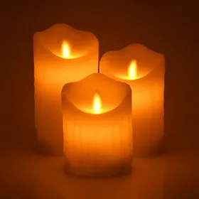 Κερί led παραφίνης με παλλόμενη φλόγα 7,5x10cm