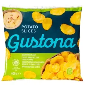 GUSTONA Πατάτες Ροδέλα Προτηγανισμένες 600g