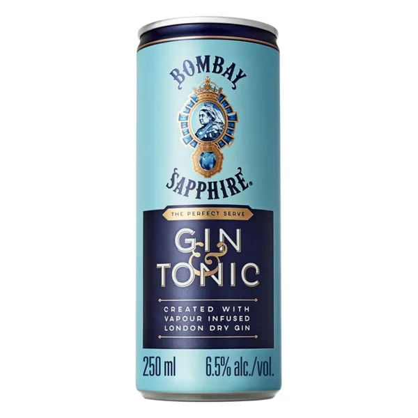 BOMBAY sapphire & tonic 250ml