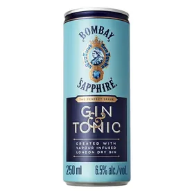 BOMBAY sapphire & tonic 250ml
