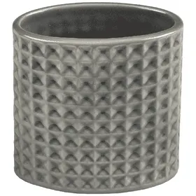 Home Comfort Ποτήρι Οδοντόβουρτσας Κεραμικό Γκρι 10.8x9x11