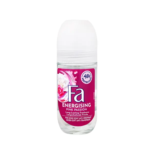 ΑΠΟΣΜΗΤΙΚΑ ENERGISING PINK FASHION 24H Protection Deo Roll On Pink Rose Scent 50ml
