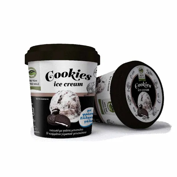 Παγωτό cookies ΜΑΣΟΥΤΗΣ ΑΠΟ ΤΟΝ ΤΟΠΟ ΜΑΣ με ελληνικό γάλα 500γρ./1λίτ.