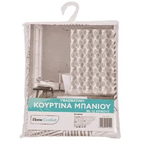 Home Comfort Κουρτίνα Μπάνιου Υφασμάτινη 180cm