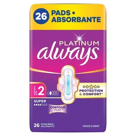 Always Ultra Platinum Σερβιέτες Long (Μέγεθος 2) 26τεμ.