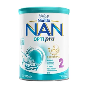 NESTLE Nan Optipro 2 Γάλα 2ης Βρεφικής Ηλικίας από τον 6ο μήνα σε σκόνη 800g