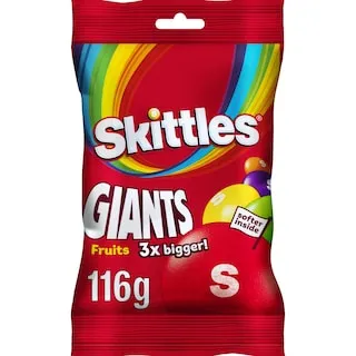 SKITTLES Καραμέλες Φρούτων Giants 116g