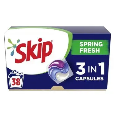 Skip Κάψουλες Απορρυπαντικό Πλυντηρίου Ρούχων Ultimate Spring Fresh 38 ΜΕΖ