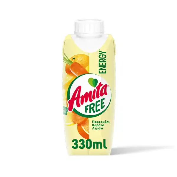 Amita Free Energy Φρουτοποτό 330ml.