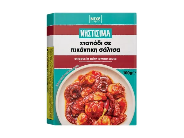 Nixe Νηστίσιμα Χταπόδι τεμαχισμένο σε πικάντικη σάλτσα