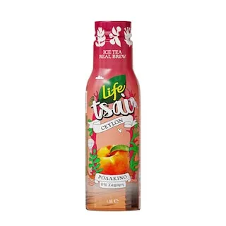 LIFE Ice Tea Κεϋλάνης Ροδάκινο Χωρίς Ζάχαρη 1.5lt