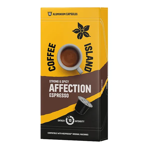 Κάψουλες καφέ espresso Affection COFFEE ISLAND 10x5,2gr
