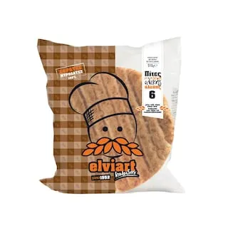 ELVIART Πίτες Ολικής Άλεσης 510g
