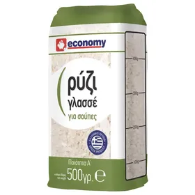 ECONOMY Ρύζι Γλασσέ 500gr
