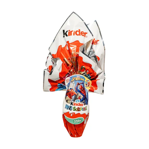 KINDER Maxi Surprise Πασχαλινό Σοκολατένιο Αυγό Spiderman Χωρίς γλουτένη 220g