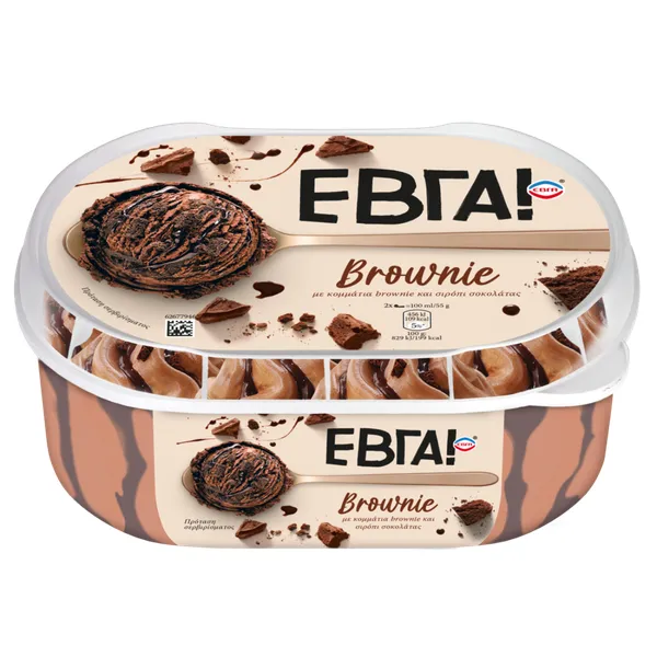 ΕΒΓΑ Brownie οικογενειακό παγωτό 456γρ.