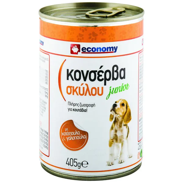 Junior Υγρή Τροφή για Κουτάβια με Κοτόπουλο & Γαλοπούλα 405γρ