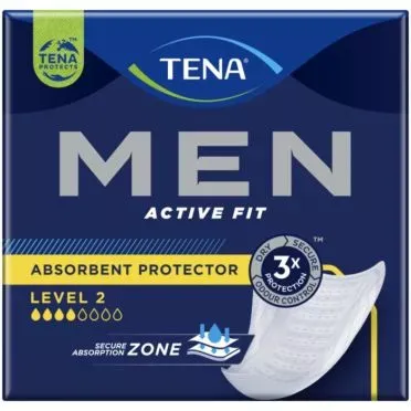 TENA Men Active Fit Absorbent Protector Level 2 | Επιθέματα ακράτειας