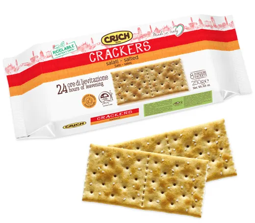 crackers 250γρ - με αλάτι / χωρίς αλάτι / ολικής
