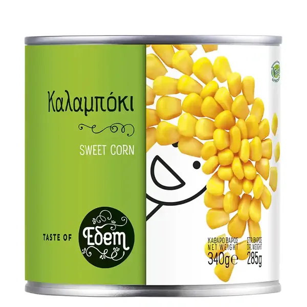 Εδέμ Καλαμπόκι Γλυκό 340gr (Στρ.Βάρος 0,285gr)