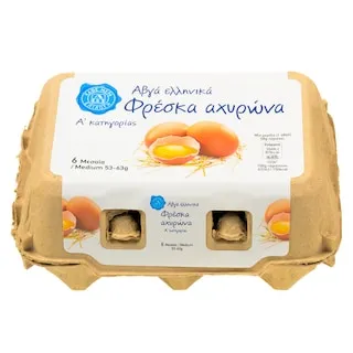 ΑΒ ΕΠΙΛΟΓΗ Αυγά Φρέσκα Αχυρώνα Medium 6 Τεμάχια