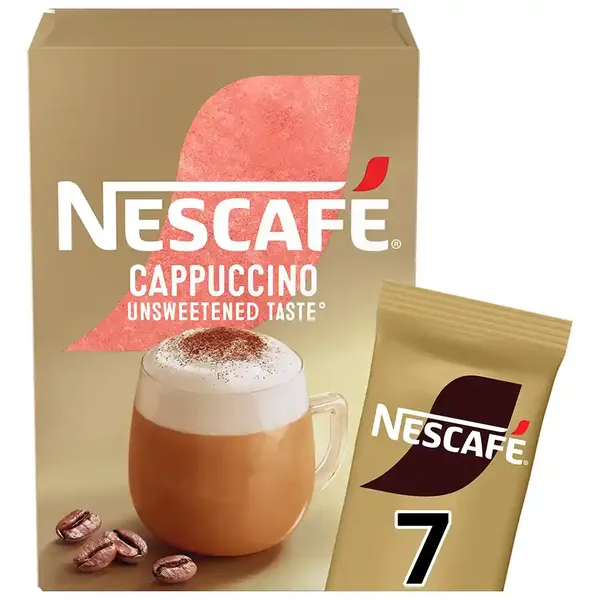 Nescafe Gold Καφές Cappuccino Χωρίς Ζάχαρη Σε Φακελάκια 7τεμ. 99,4γρ.