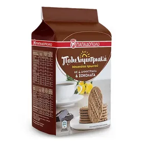 Παπαδοπούλου Πολυδημητριακά Μπισκότα με 4 Δημητριακά & Σοκολάτα