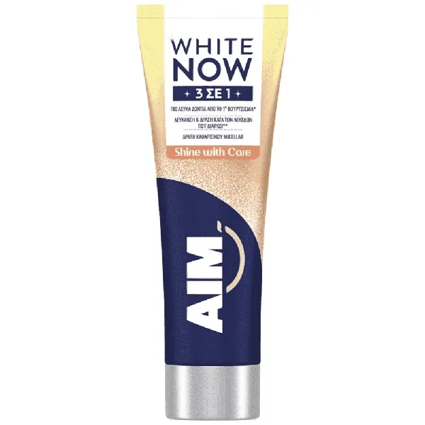 ΑΙΜ Οδοντόκρεμα WHITE NOW 3IN1 SHINE WITH CARE 75ML