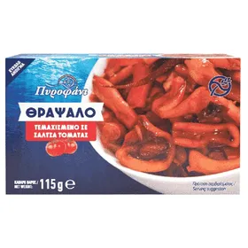 ΠΥΡΟΦΑΝΙ Θράψαλο τεμαχισμένο σε σάλτσα τομάτας 115γρ