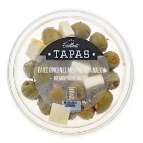 EXCELLENT TAPAS Ελιές Πράσινες με Γραβιέρα Νάξου και Τσίλι 150g