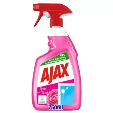 Ajax Γιορτή Λουλουδιών Ρόδο Αυγής Καθαριστικό Τζαμιών Αντλία 750ml