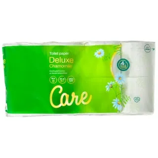 CARE Χαρτί Υγείας Deluxe Chamomile 4 Φύλλα 16 Ρολά 1.968kg