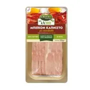 CRETA FARMS Εν Ελλάδι Καπνιστό Μπέικον με Ελαιόλαδο σε φέτες Χωρίς γλουτένη 100g