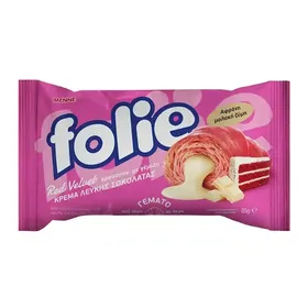 Folie Κρουασάν Red Velvet Κρέμα Λευκής Σοκολάτας 85gr