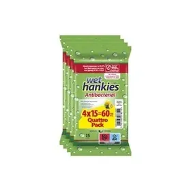 Αντισηπτικά μαντήλια Wet Hankies Lemon Quattro Pack 4x15τεμ.